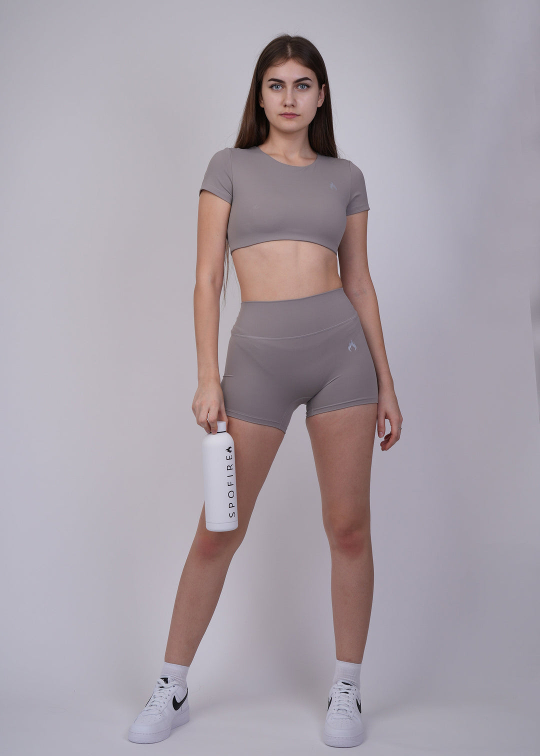 Short sleeve crop top set Spofire