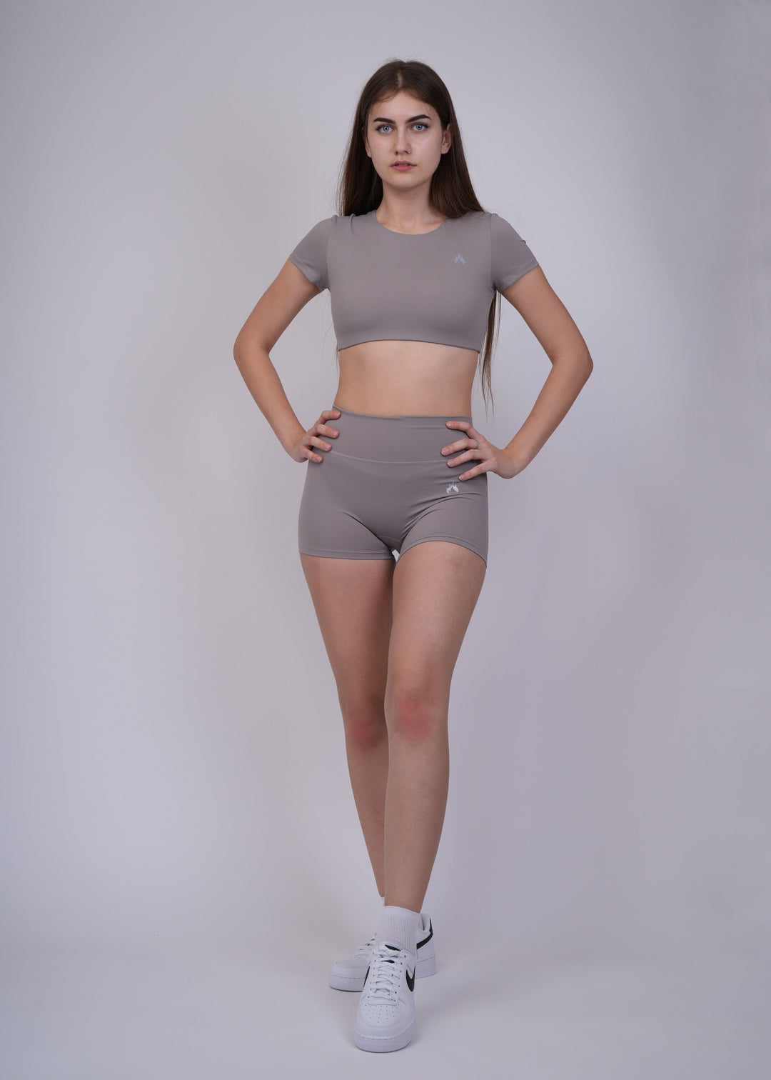 Short sleeve crop top set Spofire