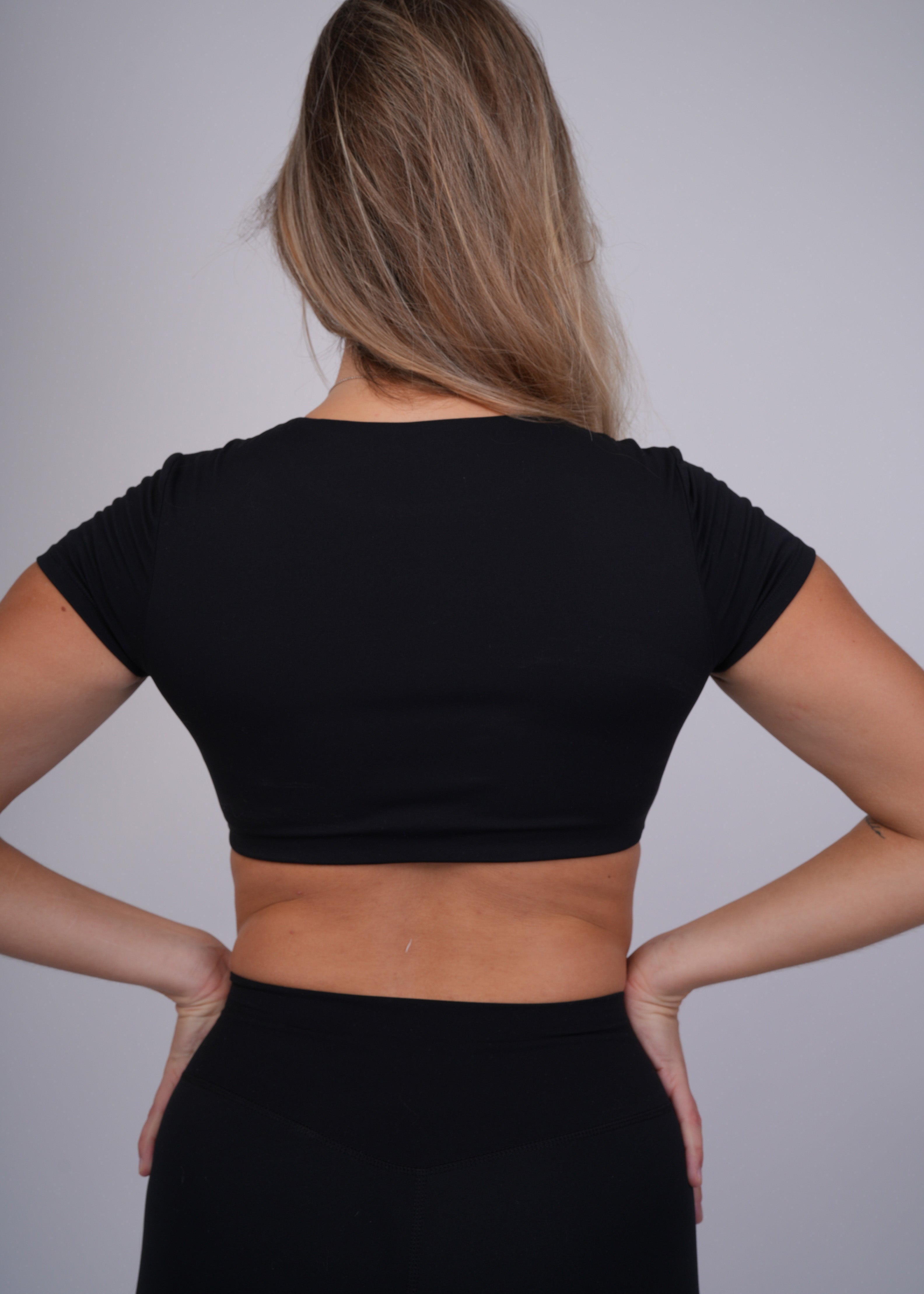 Short sleeve crop top set Spofire