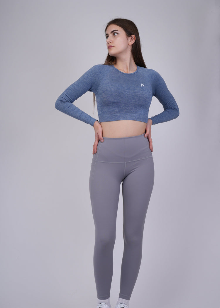 Seamless long sleeves crop top Spofire