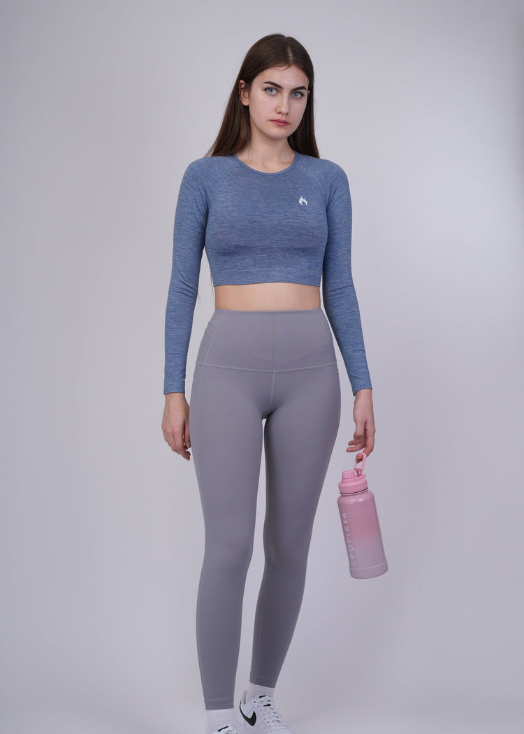 Seamless long sleeves crop top Spofire