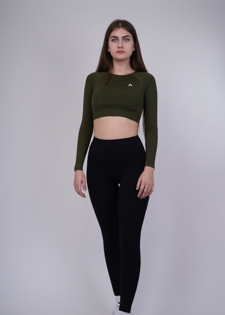 Seamless long sleeves crop top Spofire